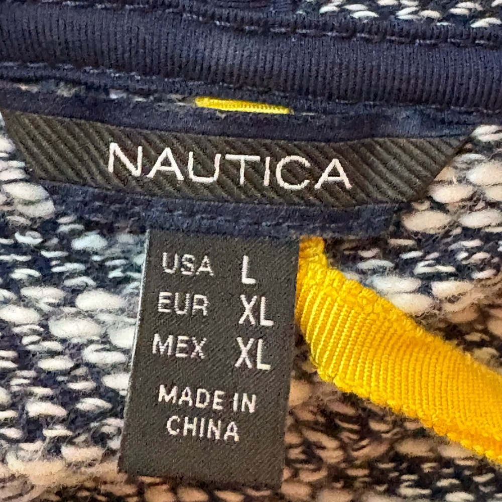 Nautica Women’s Short Sleeve Zip Hoodie Jacket Blue Size L - Picture 4 of 6